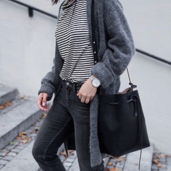 Acne Studios Sweaters - LIKE NEW Acne Raya Mohair Melange Gray Cardigan